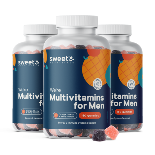 3x Multivitamini za muškarce, ukupno 450 gumenih bombona
