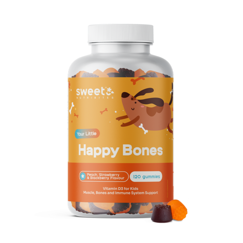 Happy Bones – gumeni bomboni za djecu s vitaminom D3, 120 gumenih bombona