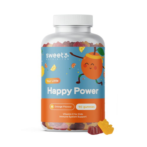 Happy Power – gumeni bomboni za djecu s vitaminom C, 90 gumenih bombona