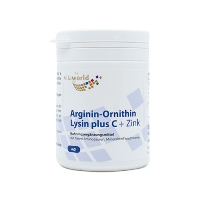 Arginin + ornitin + lizin s vitaminom C i cinkom