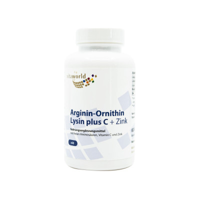 Arginin + ornitin + lizin s vitaminom C i cinkom