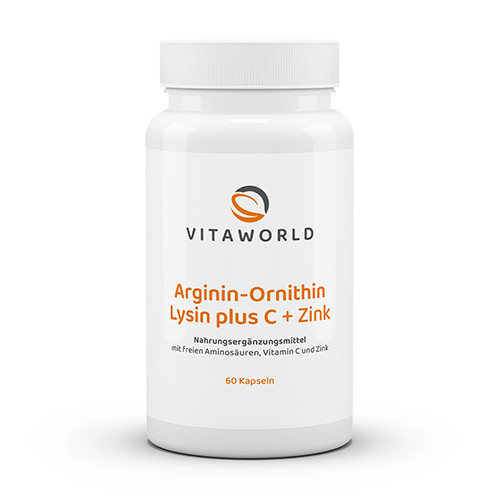 Arginin + ornitin + lizin s vitaminom C i cinkom.